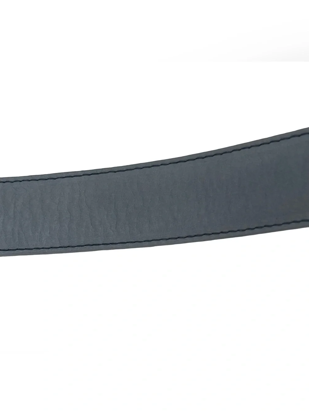 Links & Kings Italian Nubuck Leather Golf Belt Gray Handcrafted 50” XL XXL 46